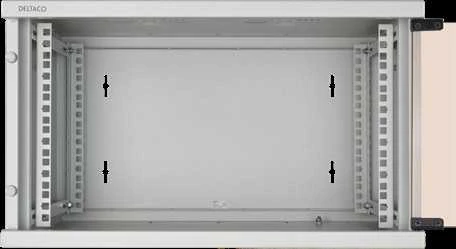 Ventiliatorius DELTACO 19 "spintelė, 6U, 540x450mm, 19-5406W