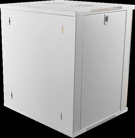 DELTACO 19 colių spintelė, 12U, 540x450mm, stovima arba sieninė, stiklinė