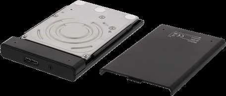 DELTACO išorinis kietojo disko korpusas,2.5 "SATA HDD / SSD, USB 3.1 Gen 1, SATA III, juodas / MAP-K2568