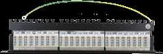 Komutacinė panelė Deltaco, 24xRJ45, Cat6a, 10Gbps, 1U, 19 ", PAN-200