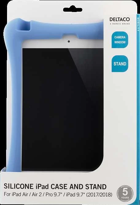 DELTACO silikoninis dėklas iPad Air, Air 2, iPad Pro 9.7 " ir iPad 9.7",mėlynas / TPF-1300