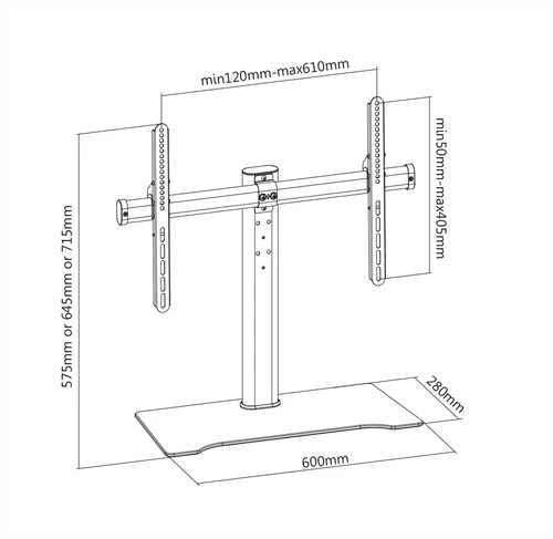 Televizoriaus laikiklis Deltaco 32"-55'', ARM-1401