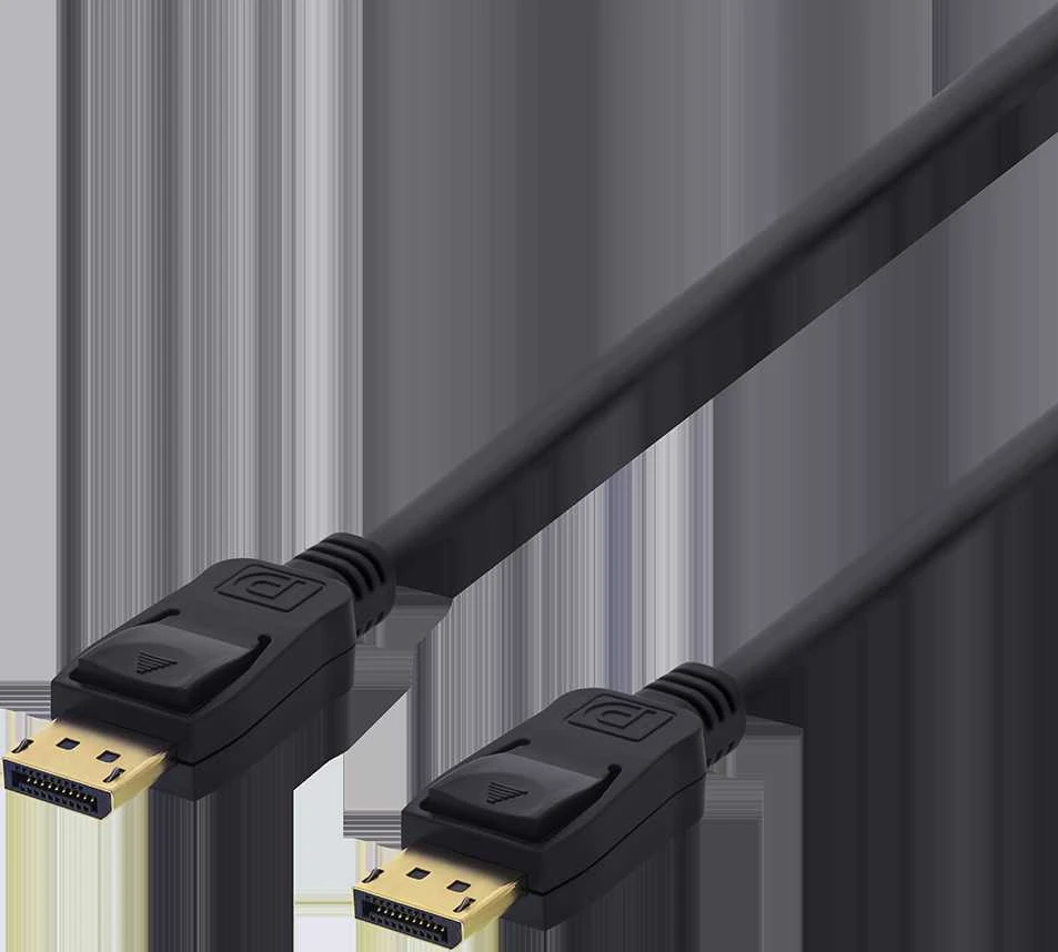 DisplayPort kabelis DELTACO 4K UHD, 21,6 Gb/s, 1m, juodas / DP-1010-K / 00110001