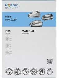 Dulkių maišeliai Nordic Quality MMI2130 Miele 5vnt + 2 filtrai / 358505