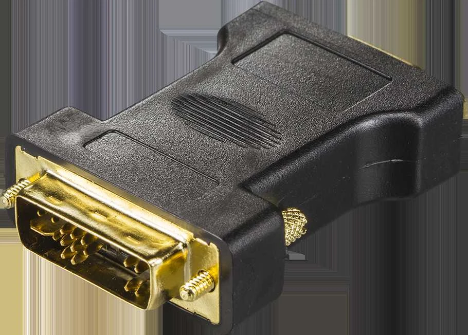DVI-A - VGA adapteris DELTACO 1920x1200 60Hz, juodas / DVI-4-K / 00120001