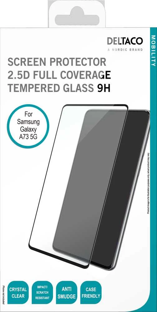 Ekrano apsauga DELTACO skirta Samsung Galaxy A73, 2.5D grūdintas stiklas, 9H kietumas / SCRN-A73