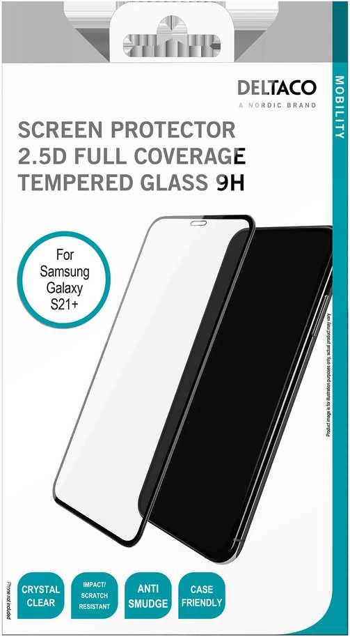 Ekrano apsauga DELTACO skirta Samsung Galaxy S21+, 2.5D grūdintas stiklas, 9H / SCRN-S21P