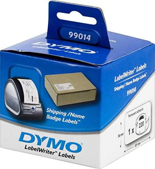 Dymo 99014 (S0722430) Etikečių ritinėlis Juodas on Baltas, 54mm x 101mm, 220 Lipdukų