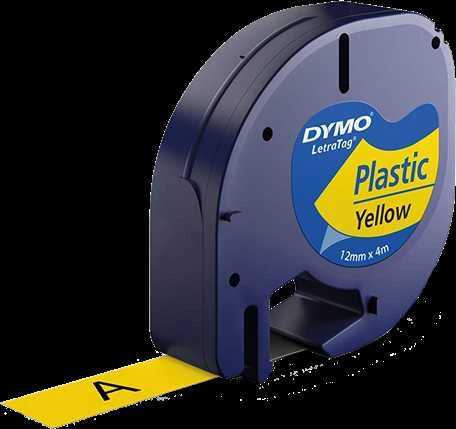 Etikečių spausdintuvo juostelė DYMO 12mm, 4m, geltona / S0721620