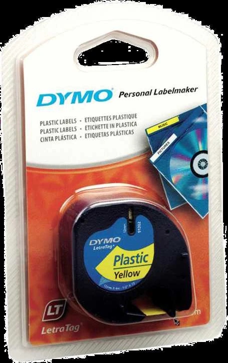 Etikečių spausdintuvo juostelė DYMO 12mm, 4m, geltona / S0721620