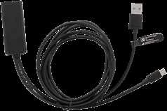 Ethernet adapteris DELTACO „ChromeCast“, USB, RJ45,1m, 100 Mbps, USB-A + USB juodas / CAST-ETHERNET