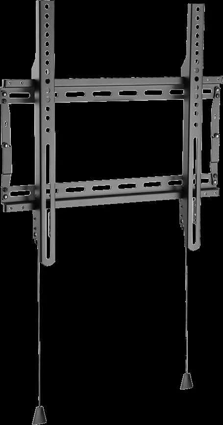 Fiksuotas sieninis laikiklis DELTACO OFFICE lankstomas, 32 "-70", 70 kg, 75x75-400x400, juodas / ARM-0200