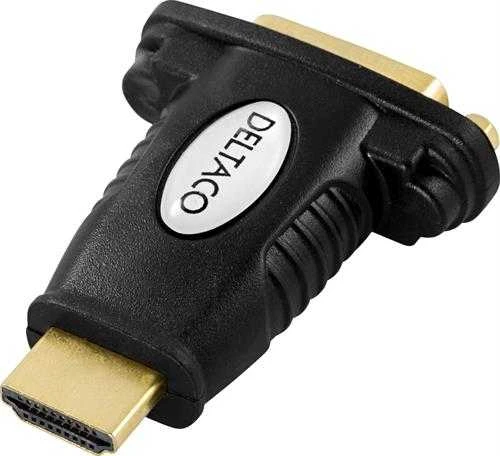 Deltaco HDMI kampinis adapteris, juodas
