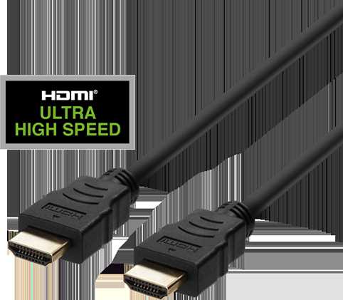 HDMI kabelis DELTACO ULTRA High Speed, 0.5m, eARC, QMS, 8K esant 60Hz, 4K esant 120Hz, juodas / HU-05