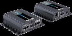Deltacoimp HDMI Komutatorius per tinklo kabelį, prailgina HDMI signalą 1080p esant 60 Hz iki 40 m, EDID, palaikyti PoE į maitinimo imtuvą iš siųstuvo, IR, juodas / HDMI-270