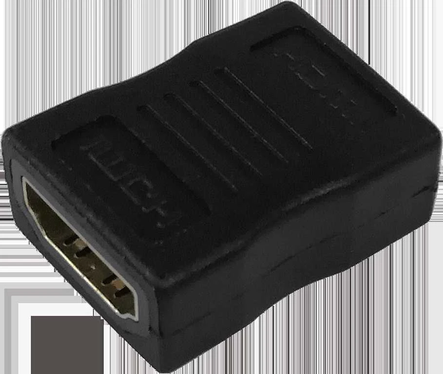 HDMI adapteris DELTACO paauksuotos jungtys, 4K UHD, juodas / HDMI-12-K / 00100025