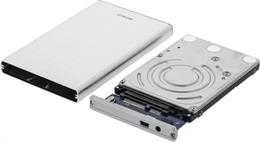 HDD dėžutė 1x2.5, SATA 6Gb / s, USB 3.0, al/plast DELTACO sidabrinė / MAP-GD29U3