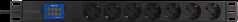 Ilgiklis DELTACO 19 "PDU su 7 CEE 7/4 lizdais, 3500W, ampermetru ir voltmetru, juoda / GT-8641