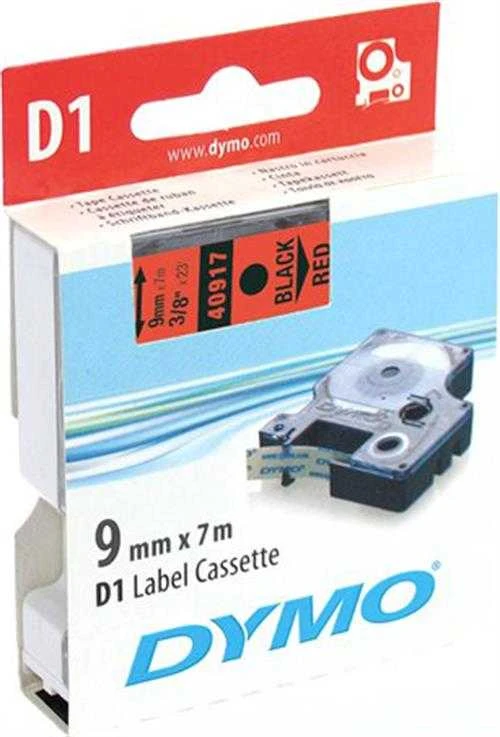 Juostelė DYMO D1 9mm x 7m, juoda ant raudono / S0720720 40917