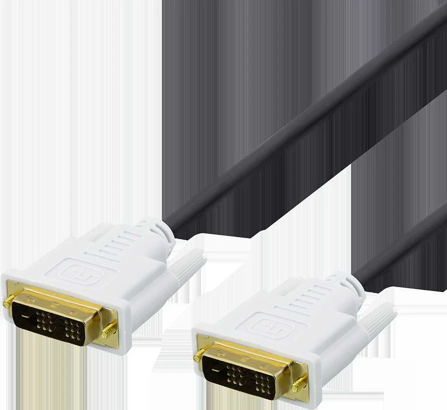 Kabelis DELTACO DVI-D Dual Link, 1080p 60Hz, 2m, juodas / 00120003