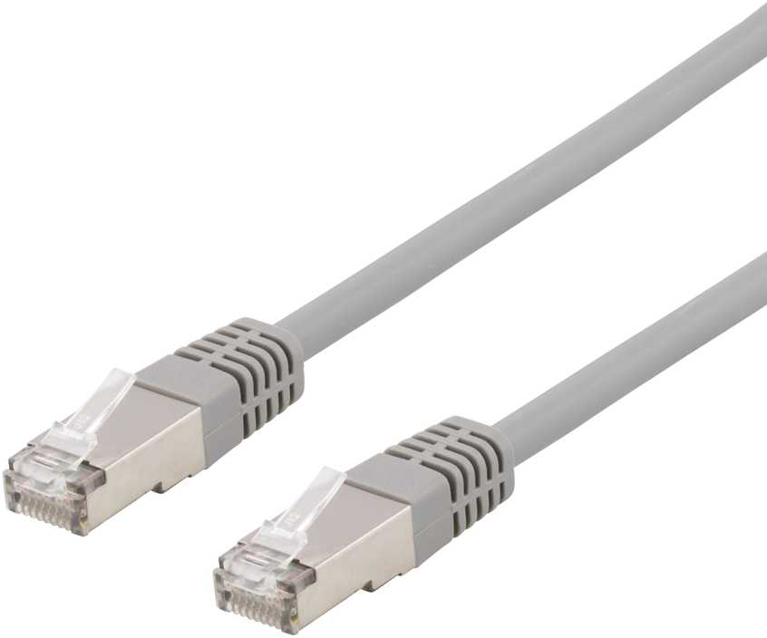 Kabelis DELTACO S/FTP Cat6 patch, LSZH, 1,5m, 250MHz, pilkas / SFTP-611H