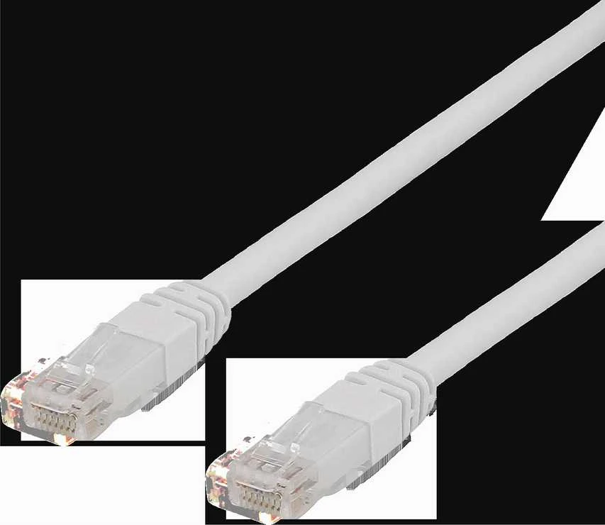 Kabelis DELTACO U / UTP Cat6a patch, 1m, 500MHz, LSZH, baltas / TP-61VAU