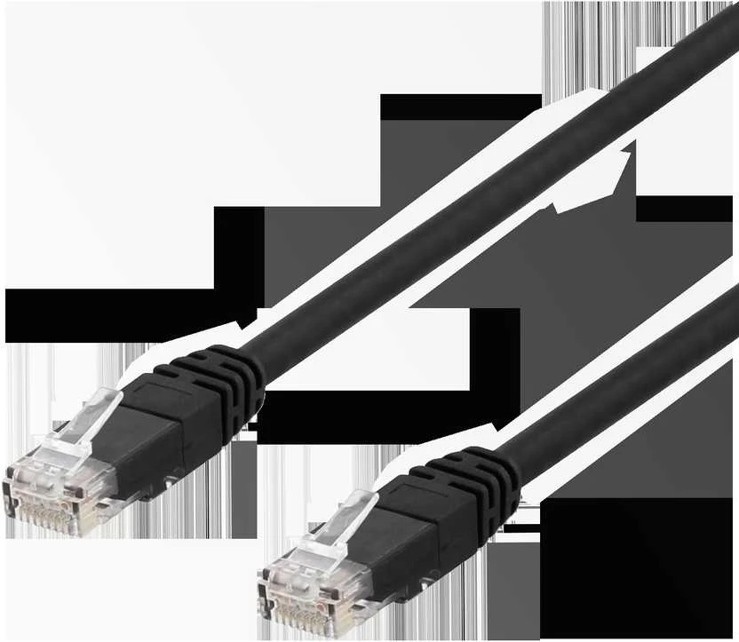 Kabelis DELTACO U / UTP Cat6a patch, 2m, 500MHz, LSZH, juodas / TP-62SAU
