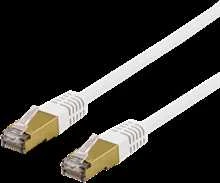 Kabelis DELTACO UTP, 10m, CAT6a, baltas / SFTP-610VAH