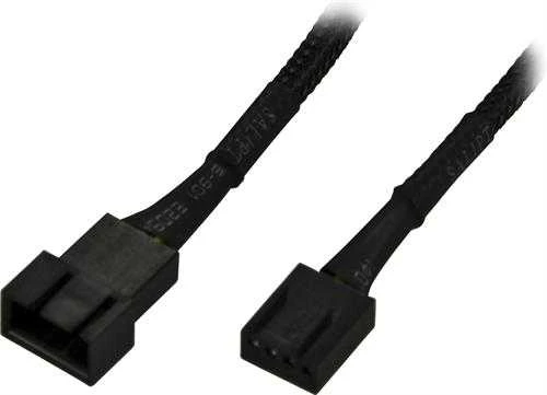 Kabelis AKASA 4-pin PWM, 0.3m, juodas AK-CBFA01-30 / AK-0010