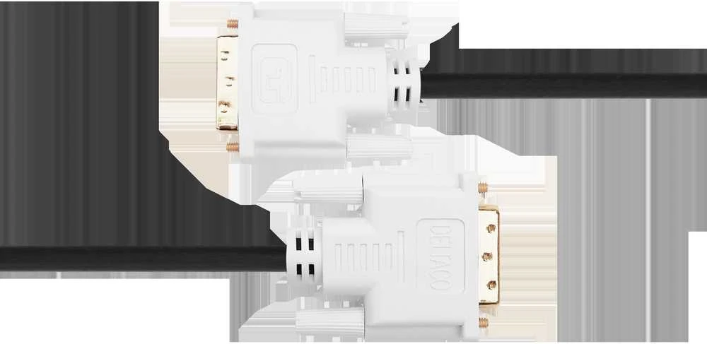 Kabelis DELTACO DVI-D Dual Link, 1080p 60Hz, 2m, juodas / 00120003