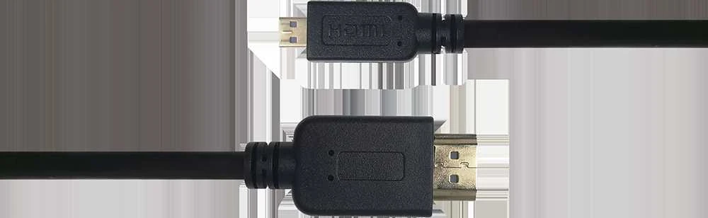 Kabelis DELTACO HDMI - micro HDMI, 4K UHD in 60Hz, 2m, juodas / HDMI-1023-K / 00100007
