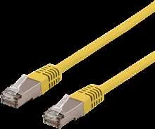 Kabelis DELTACO U / STP Cat6a, LSZH, 0.5m, geltona / STP-60GLAU