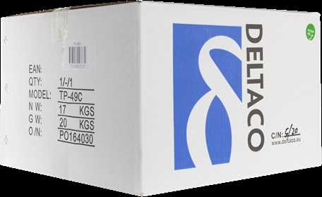 Kabelis DELTACO U/FTP Cat6a, 305m, 500MHz, juodas / TP-49C
