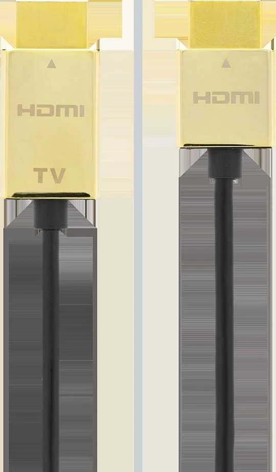 Kabelis DELTACO Itin plonas HDMI, 4K UHD, 3m, juodas/auksinis / HDMI-1043-K / 00100012