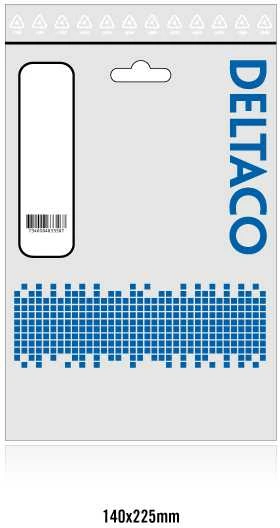 Kabelis DELTACO USB 2.0, 3m, juodas / USB-27S