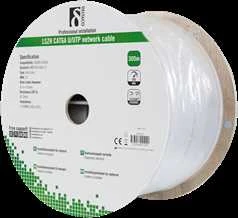 Kabelis DELTACO UTP, 305m, CAT6a, baltas / TP-57C