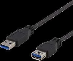 KabelisDELTACO USB 3.1 Gen1, 1.0 m, USB-A, USB-A, / USB3-241