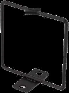 Kabelio žiedas vertikaliam montavimui, 80x80mm, metalas DELTACO juoda / 19-13s