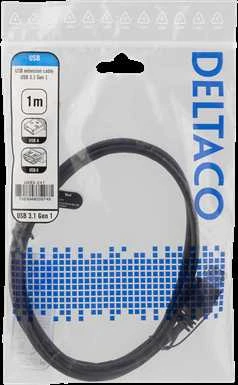 KabelisDELTACO USB 3.1 Gen1, 1.0 m, USB-A, USB-A, / USB3-241