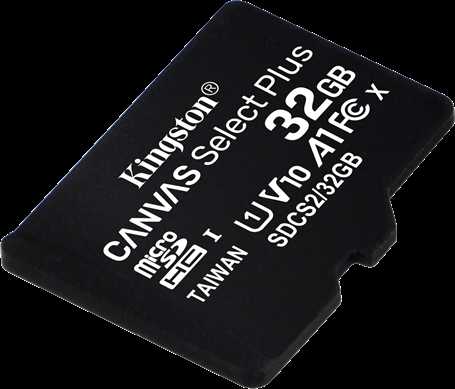 Atminties kortelė Kingston Canvas Select Plus UHS-I 32 GB Micro SDHC Flash atminties klasė 10 SD Adapteris