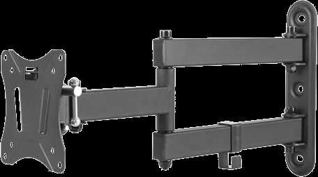 Laikiklis DELTACO OFFICE 3 krypčių, 13 "-27", 25 kg, 75x75-100-100 / ARM-0251