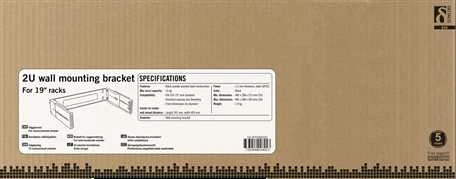 Laikiklis DELTACO 19", juodas / 19-DTSR0202