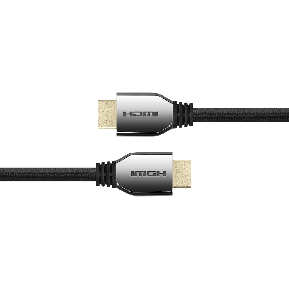 Deltaco HDMI kabelio antgaliai su tekstūruotu laidu