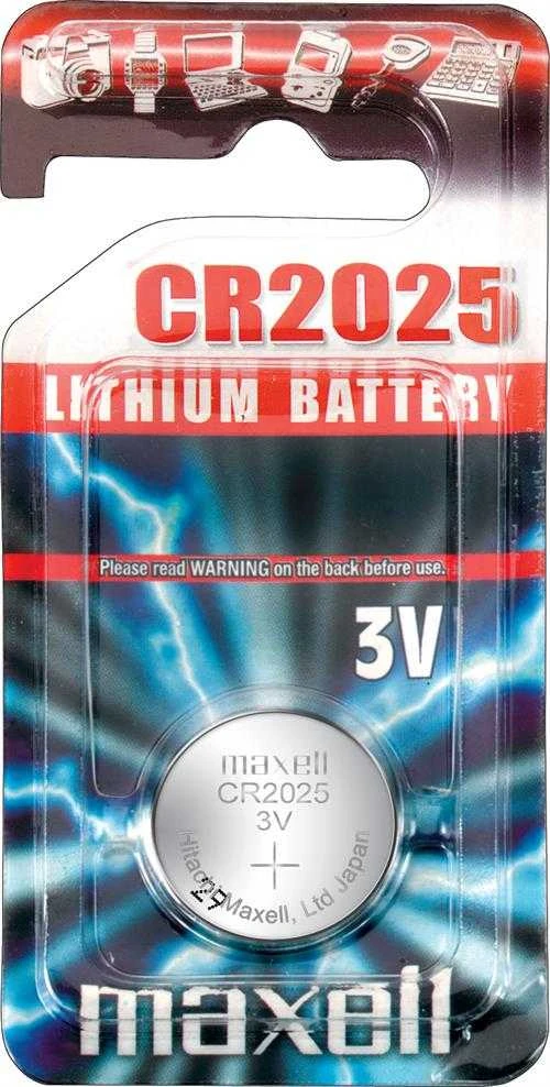 Maxell ličio elementas, 3V (CR2025), 1 pakuotė