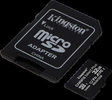 Atminties kortelė Kingston Canvas Select Plus UHS-I 32 GB Micro SDHC Flash atminties klasė 10 SD Adapteris