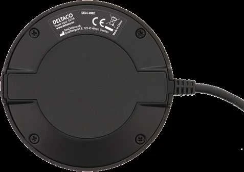 Mikrofonas DELTACO OFFICE su USB ir 3,5 mm garso prievadu, VoIP / Skype, juodas / DELC-0002