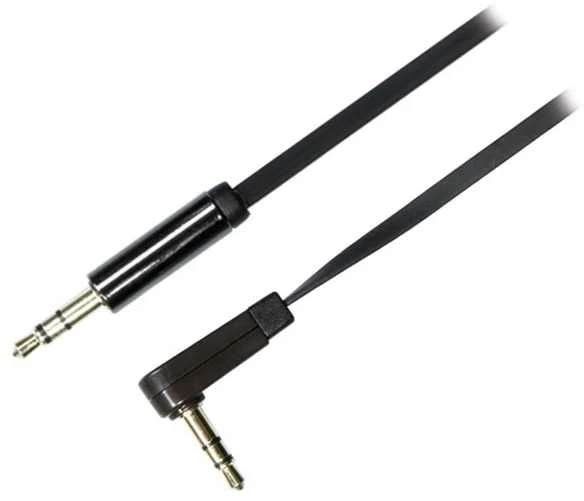 Deltaco 3.5mm audio laidas su kampine jungtimi