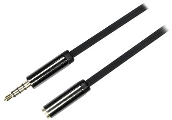 Deltaco 3.5mm 4-pin garso ilgintuvas