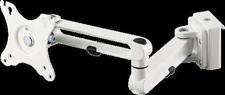 Monitoriaus laikiklis DELTACO OFFICE 17-32 ", laiko iki 8kg, baltas / DELO-0157
