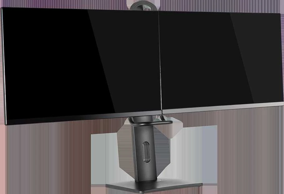 Monitoriaus laikiklis DELTACO OFFICE su pasukimu, 2 monitoriams, pakeliamas, 17-27 ", juodas / ARM-0311
